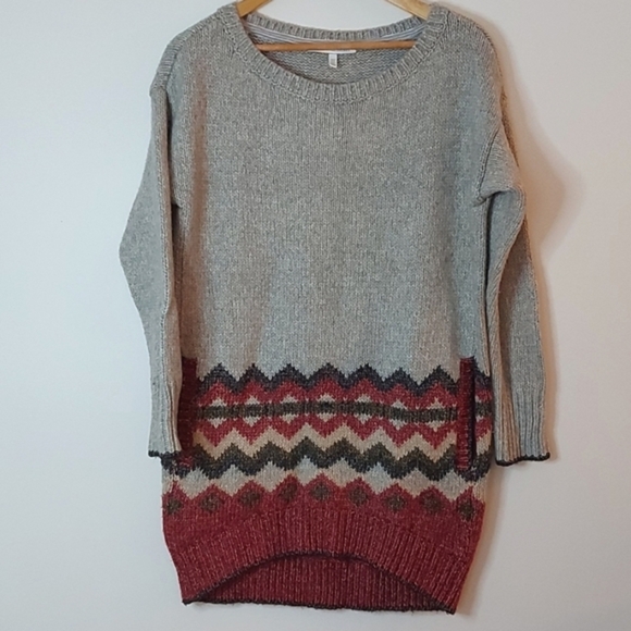 Victoria Secret‎ Tunic Sweater/Sweater Dress Fairisle Design Oversized Size XS - Picture 1 of 6